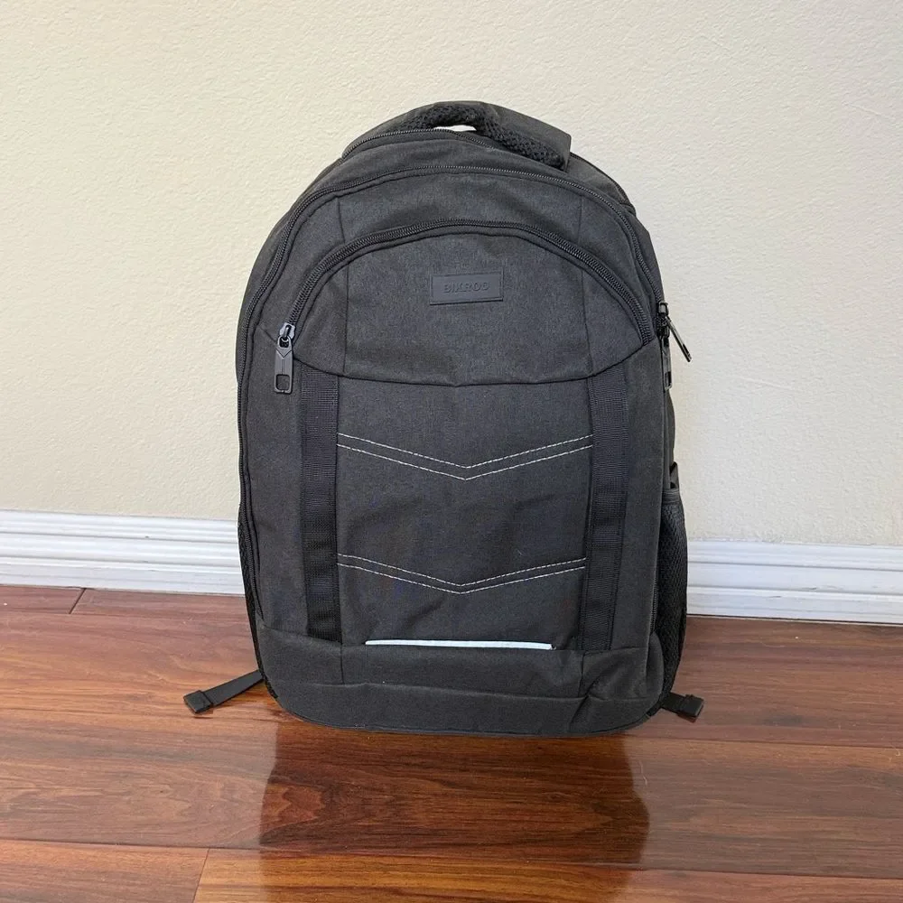 Bikrod Travel Backpack w USB Charging Port Fits 15.6 Inch Laptop Water Resistant